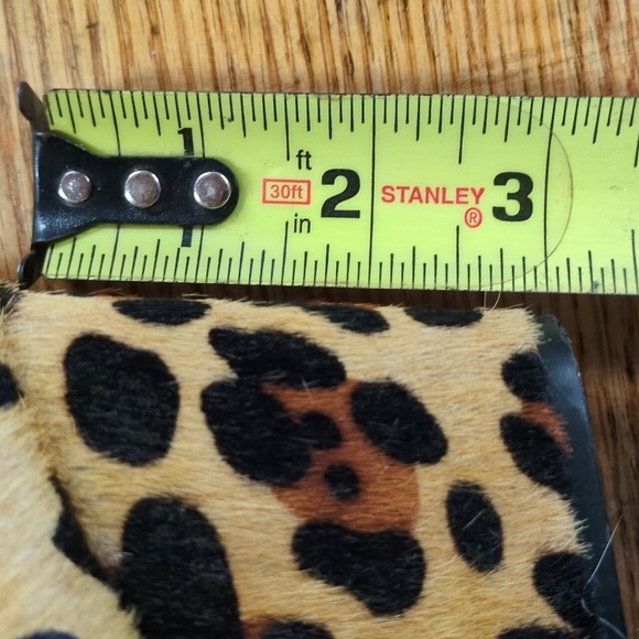 Kate Spade Leopard Print Calf Fur Ankle Bootie Size 6.5 - Picture 11 of 13